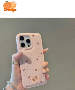 Ốp điện thoại họa tiết nơ mini chống sốc bảo vệ toàn diện thiết kế pastel dễ thương phong cách Hàn Quốc