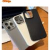 Ốp lưng Iphone da trơn cao cấp chống sốc bảo vệ toàn diện thiết kế tối giản sang trọng, bề mặt giả da mềm mịn chống trầy xước